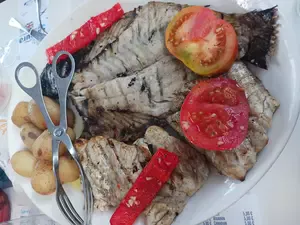 Azores seafood. The catch of the day