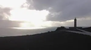 The lighthouse in Capelinhos, Faial. 