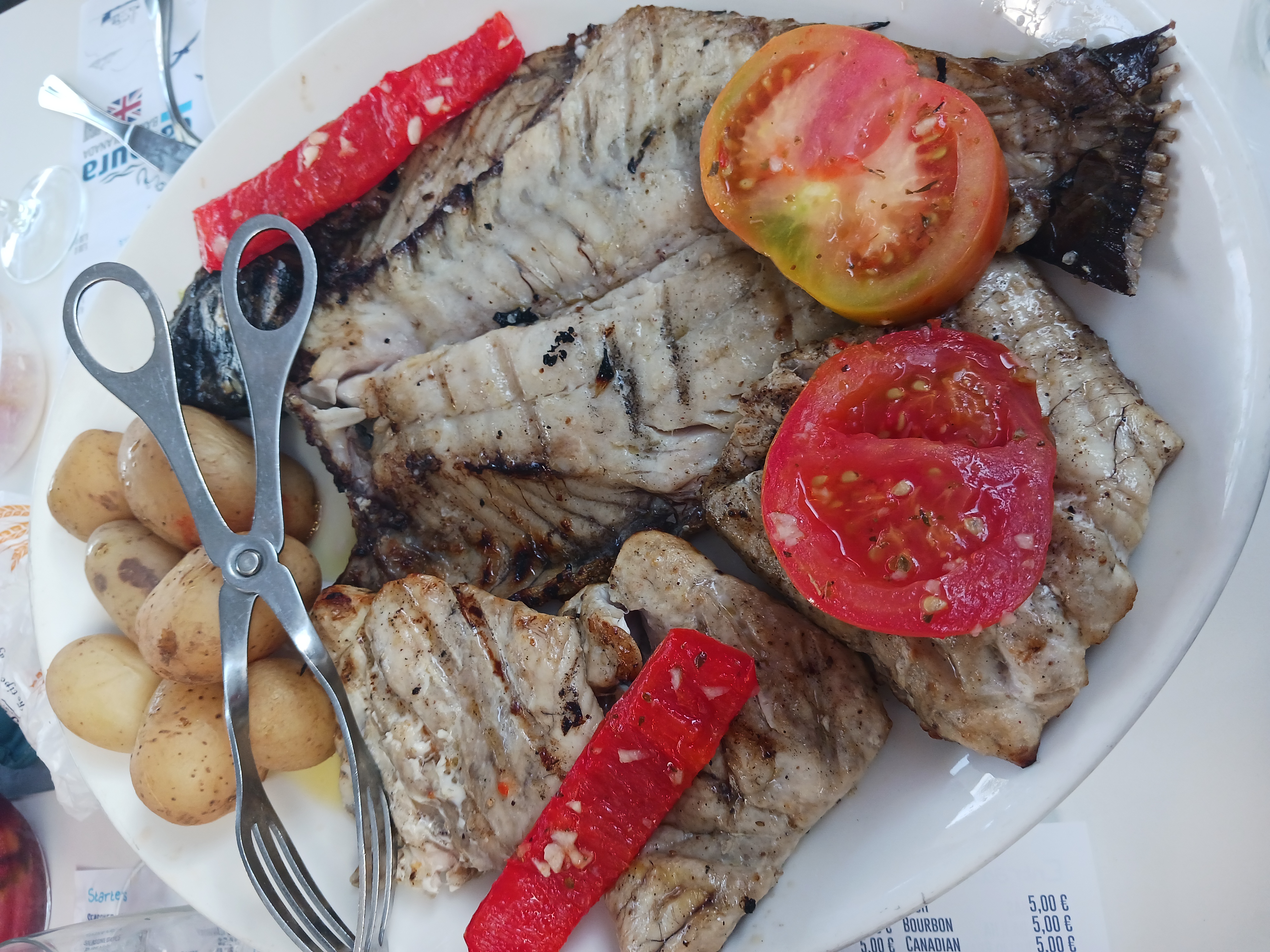 Azores seafood. The catch of the day