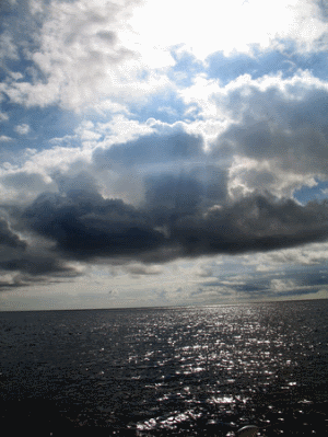 Clouds and Ocean in the Azores> <br> <br clear=