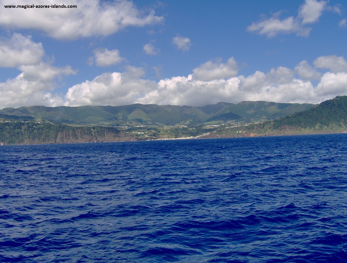 Azores sailing - A view of the south coast of Sao Miguel
