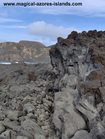 See the old lava flows