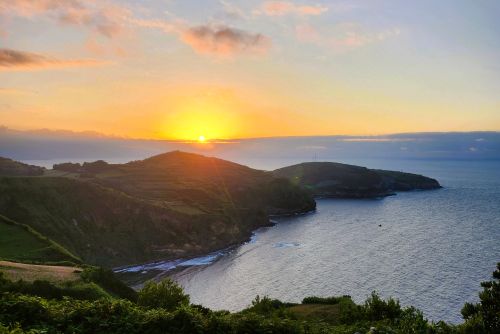 Azores Atlantic Sunset at Santa Iria