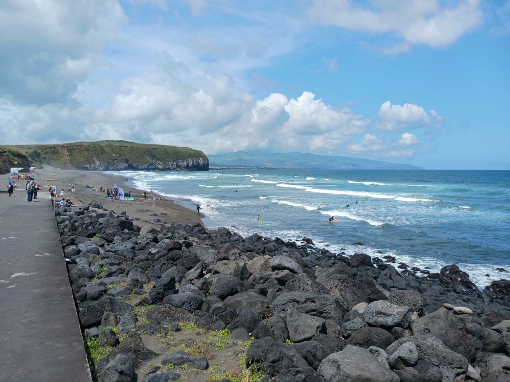 Azores Location. Santa Barbara beach