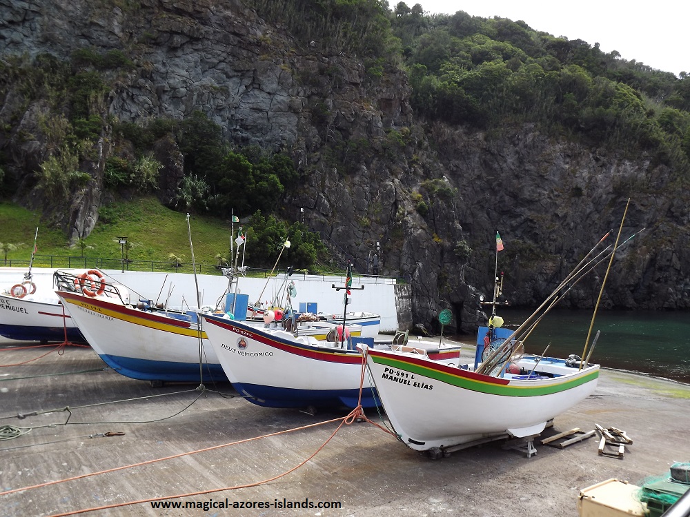 Caloura, Sao Miguel, Azores. A pretty fishing port and village on the south coast.
