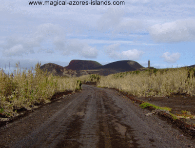 Capelinhos Volcano - view from up the road