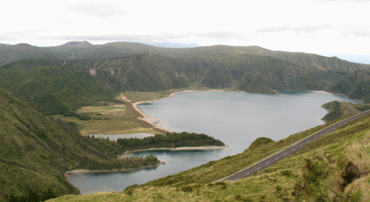 The highest view of Lagoa do Fogoa in Sao Miguel Azores - MR A Photography