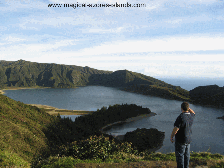 me at Lagoa do Fogo