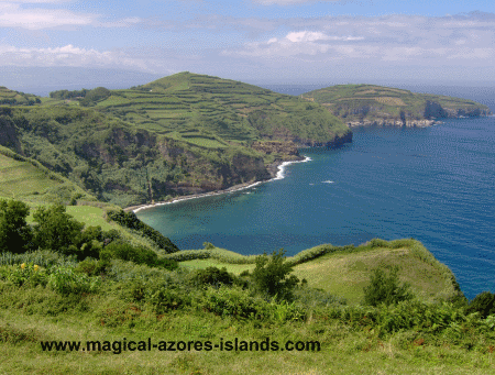 From the Santa Iria lookout in Sao Miguel