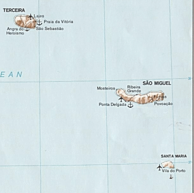 Santa Maria Azores Map> <br> <br clear=