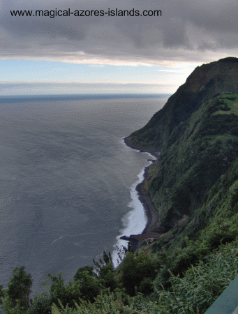 At Miradouro da Ponta do Sossega in the Azores Islands