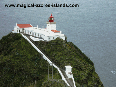 Lighthouse at Goncalo Velho in Santa Maria Azores