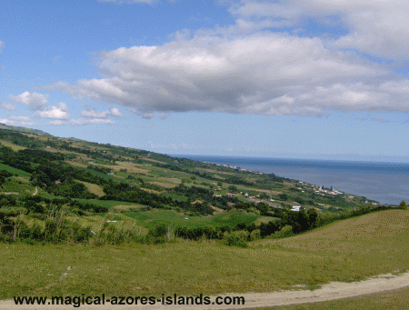 Sao Miguel Azores countryside around Nossa Senhora da Paz