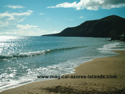 Sao Lourenco beach in Santa Maria Azores