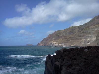 Seaside cliffs at Ferraria, Sao Miguel