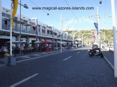 Beachfront shops at Praia da Vitoria