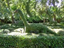 One of many sculptures at Terra Nostra park, Furnas