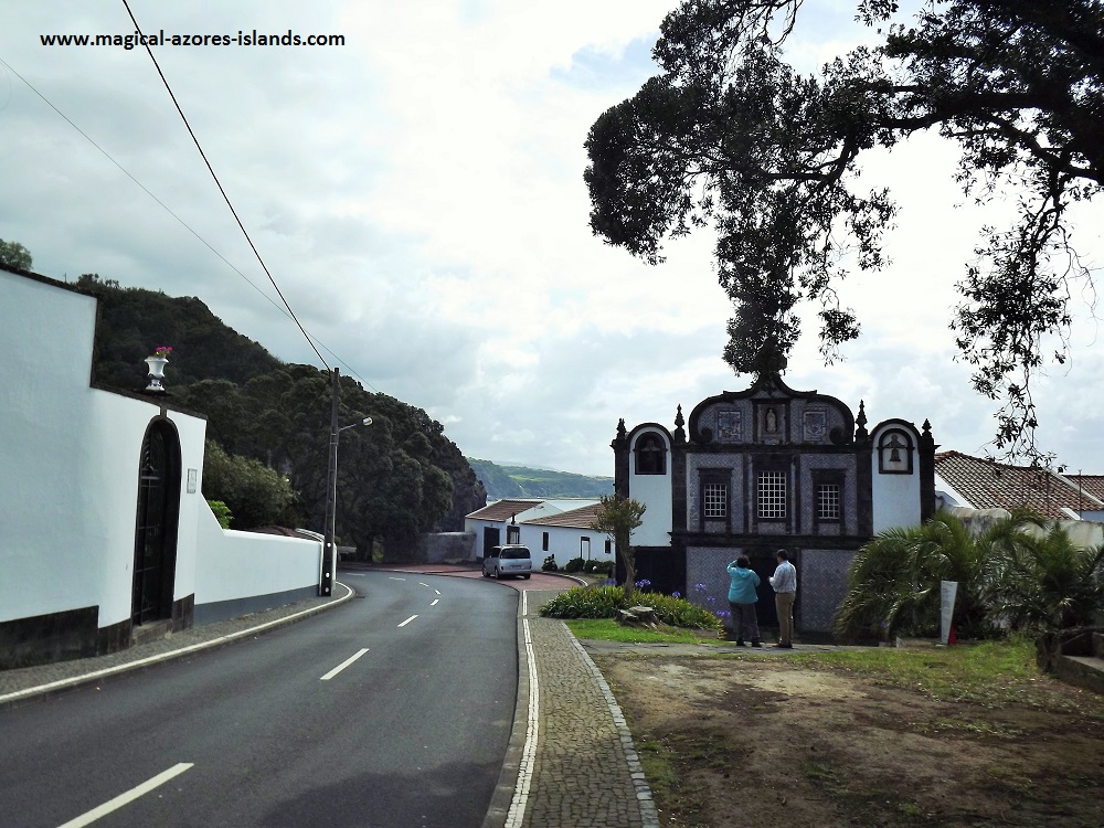 Caloura, Sao Miguel, Azores. A pretty fishing port and village on the south coast.

This Convent and Chapel was built in the 16th Century