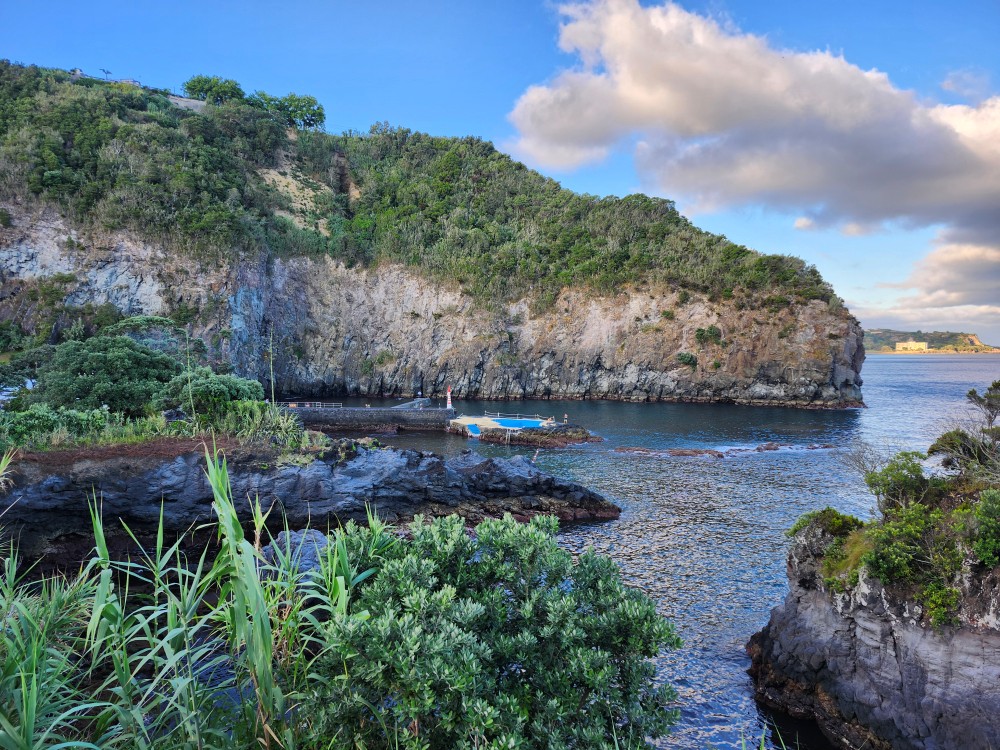 A view of the pool in Caloura
