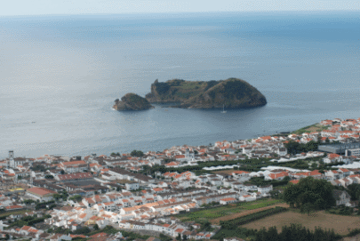 view from Church in Villa Franca do Campo