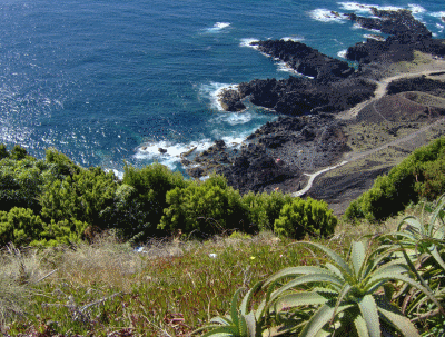 Ponta da Ferraria view from the top