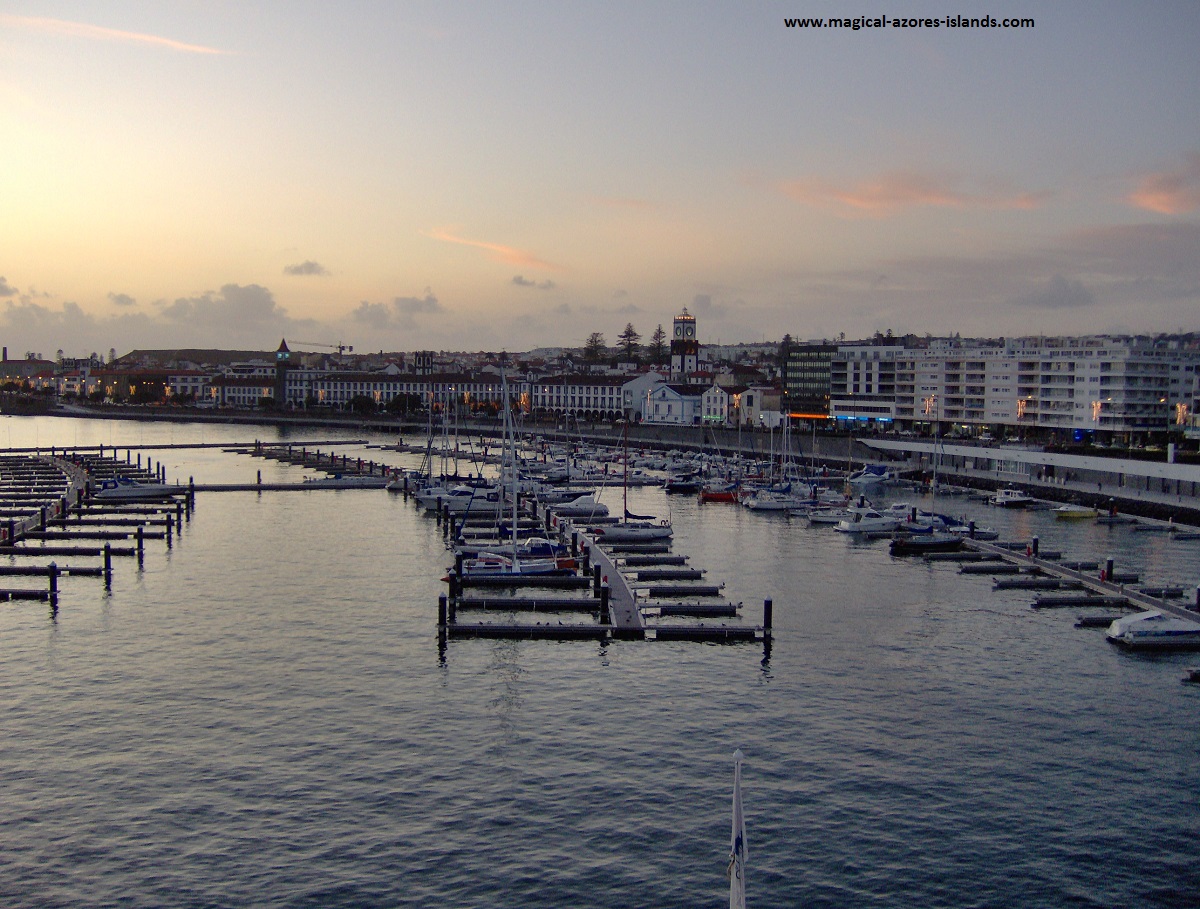 The marina in Ponta Delgada (Sao Miguel Azores)
