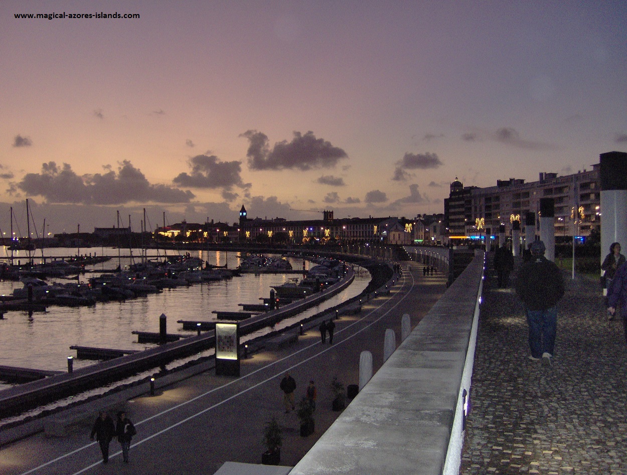 The waterfront in Ponta Delgada, Sao Miguel Azores