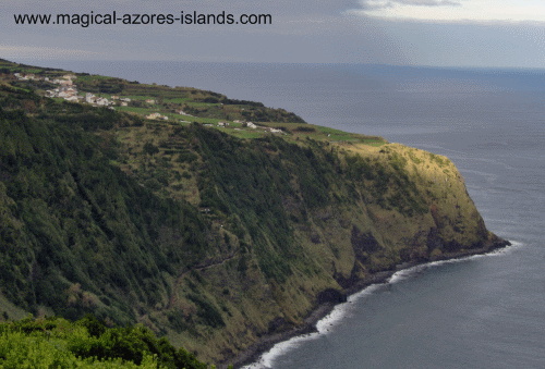 At Miradouro da Ponta do Madrugada in San Miguel of the Azores Islands