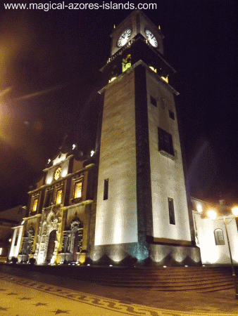 Azores church in Ponta Delgada